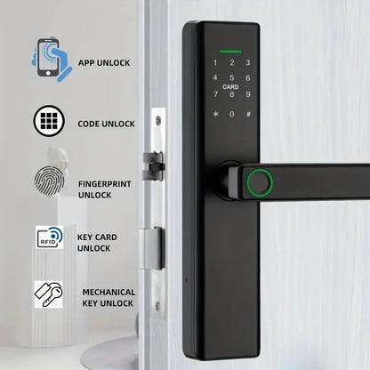 Smart Fingerprint Password Lock for Wooden Doors ChicCharm