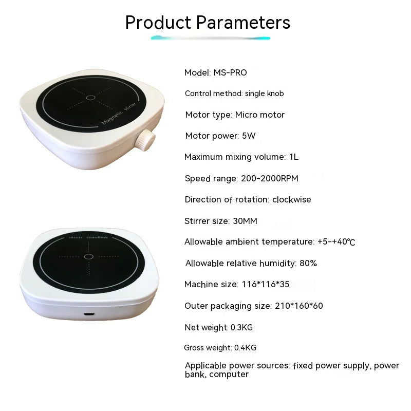Sleek Lab Magnetic Mixer