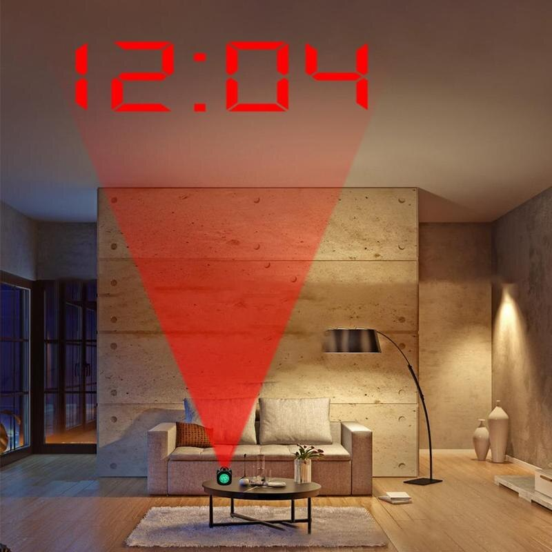 Voice-Controlled LED Projection Alarm Clock