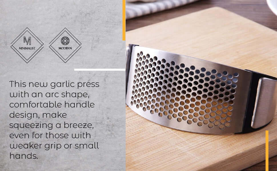 Arc Stainless Garlic Crusher