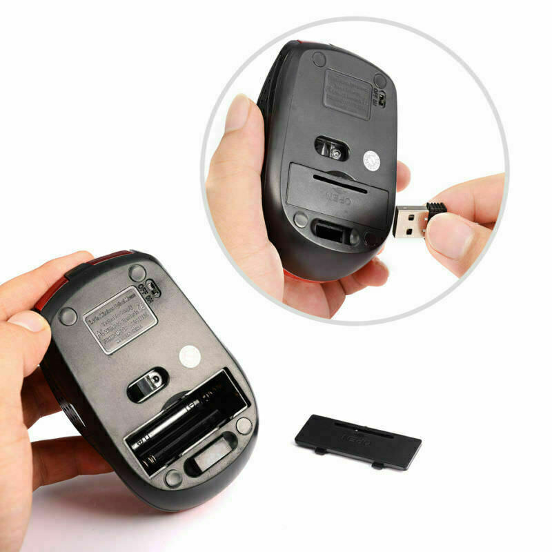 2.4GHz Cordless Optical Mouse with USB Receiver for PC
