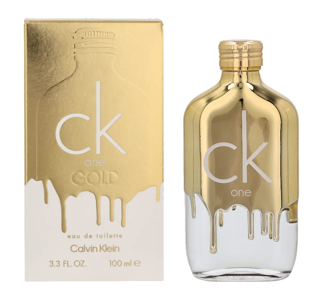 Calvin Klein CK One Gold Eau de Toilette – Woody Unisex Fragrance – With Notes of Bergamot Fig Neroli &amp; Guaiac Wood – Luxury Unisex Perfumes – Long Lasting Fragrance