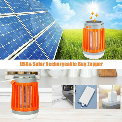 Solar-Powered Insect Zapper Lamp