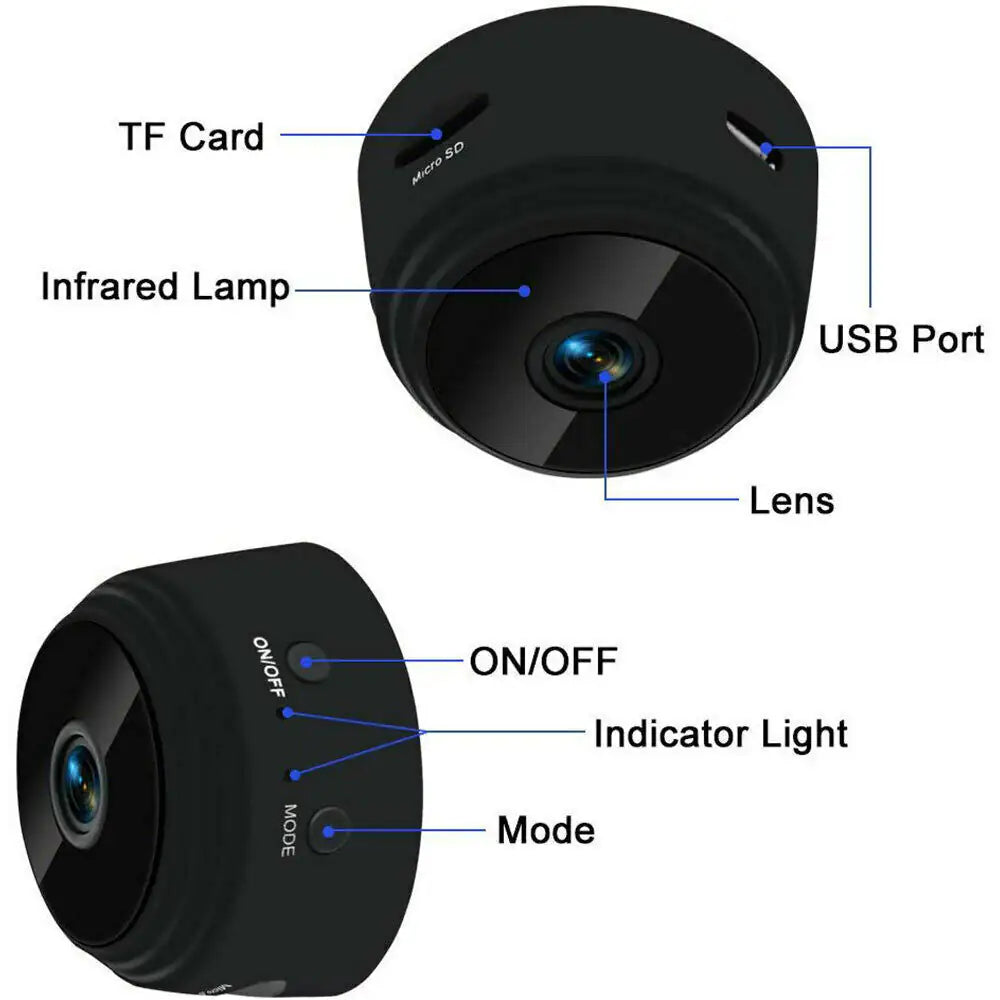 Compact HD WiFi Spy Camera 1080P DVR