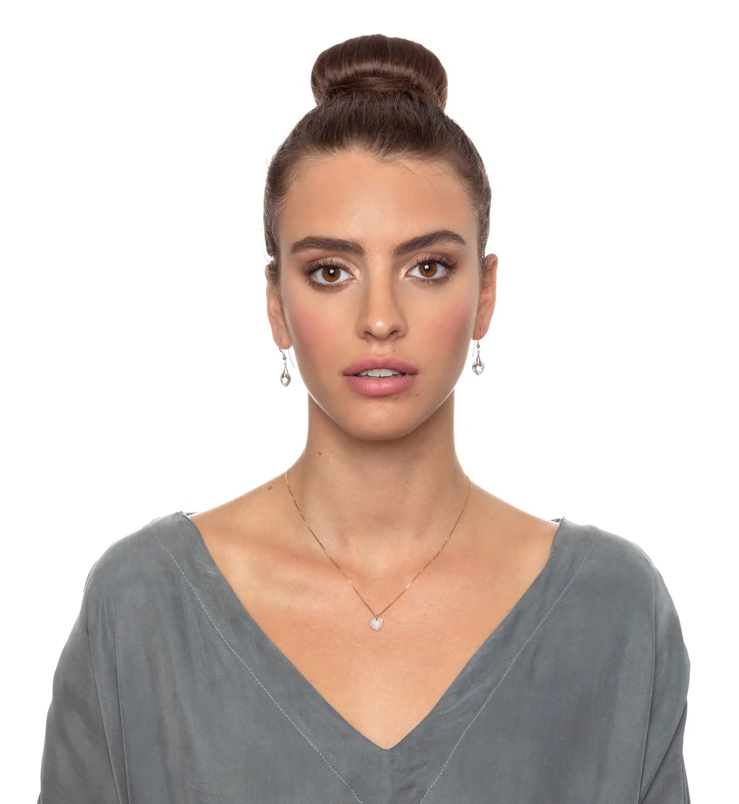 24k Gold Love More Heart Jewelry Set