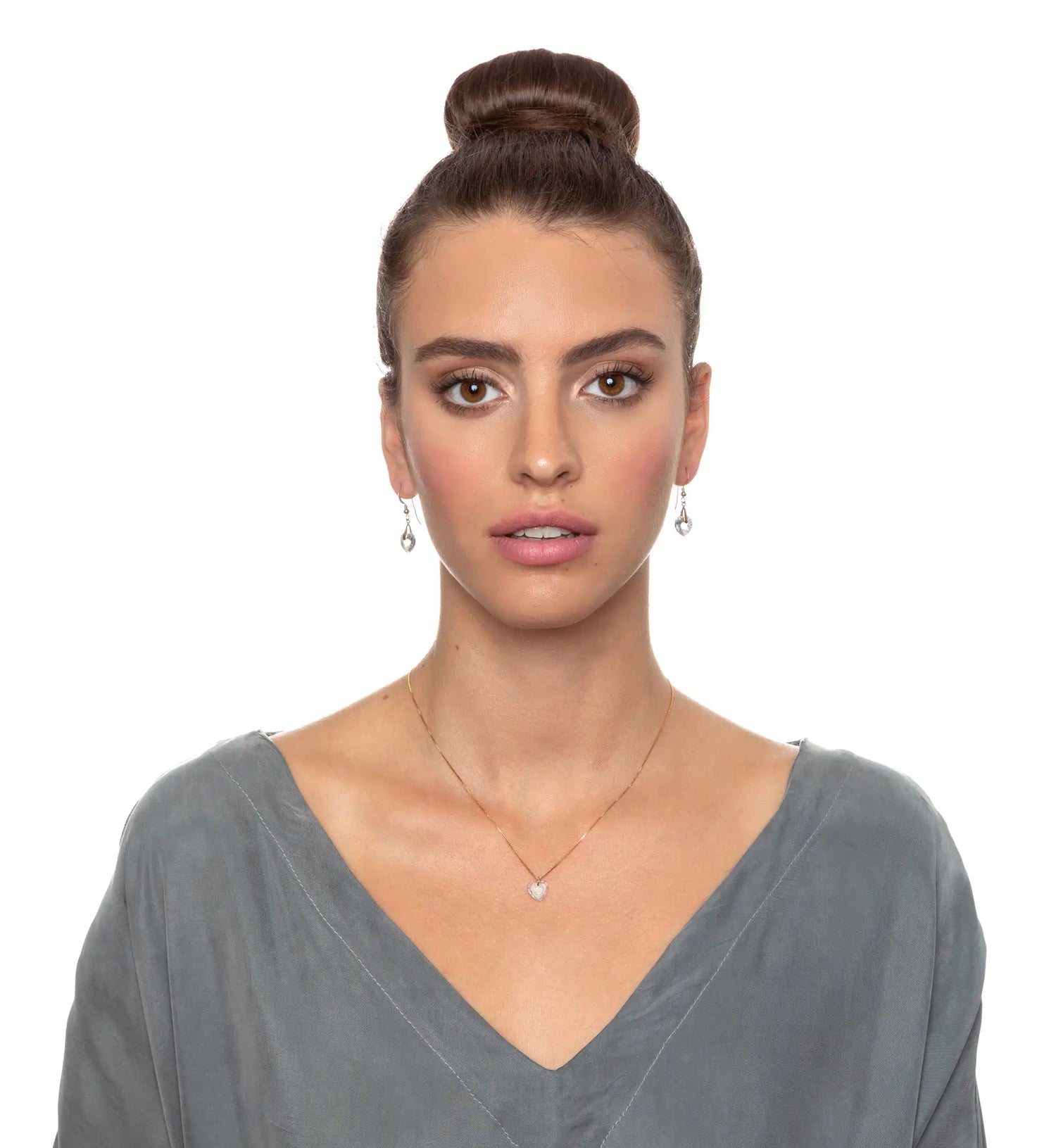 24k Gold Love More Heart Jewelry Set