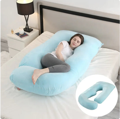 J-Shaped Pregnancy Support Pillow