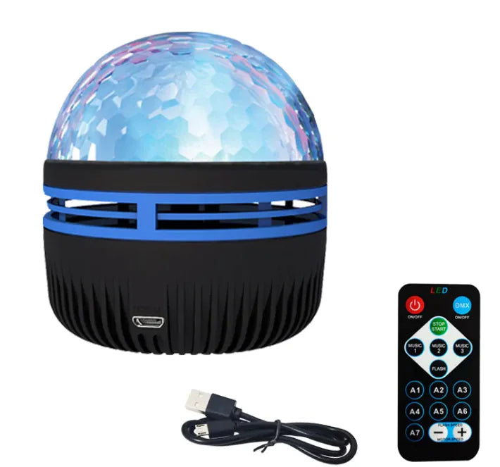 Galactic Star LED Projector with Rotating Sphere