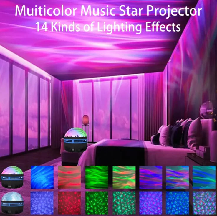 Galactic Star LED Projector with Rotating Sphere