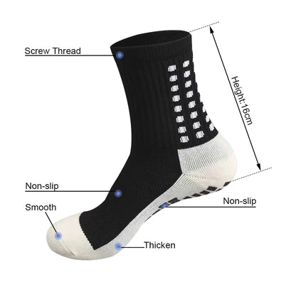 3-Pack Premium Sports Grip Socks for Soccer, Basketball &amp; Football