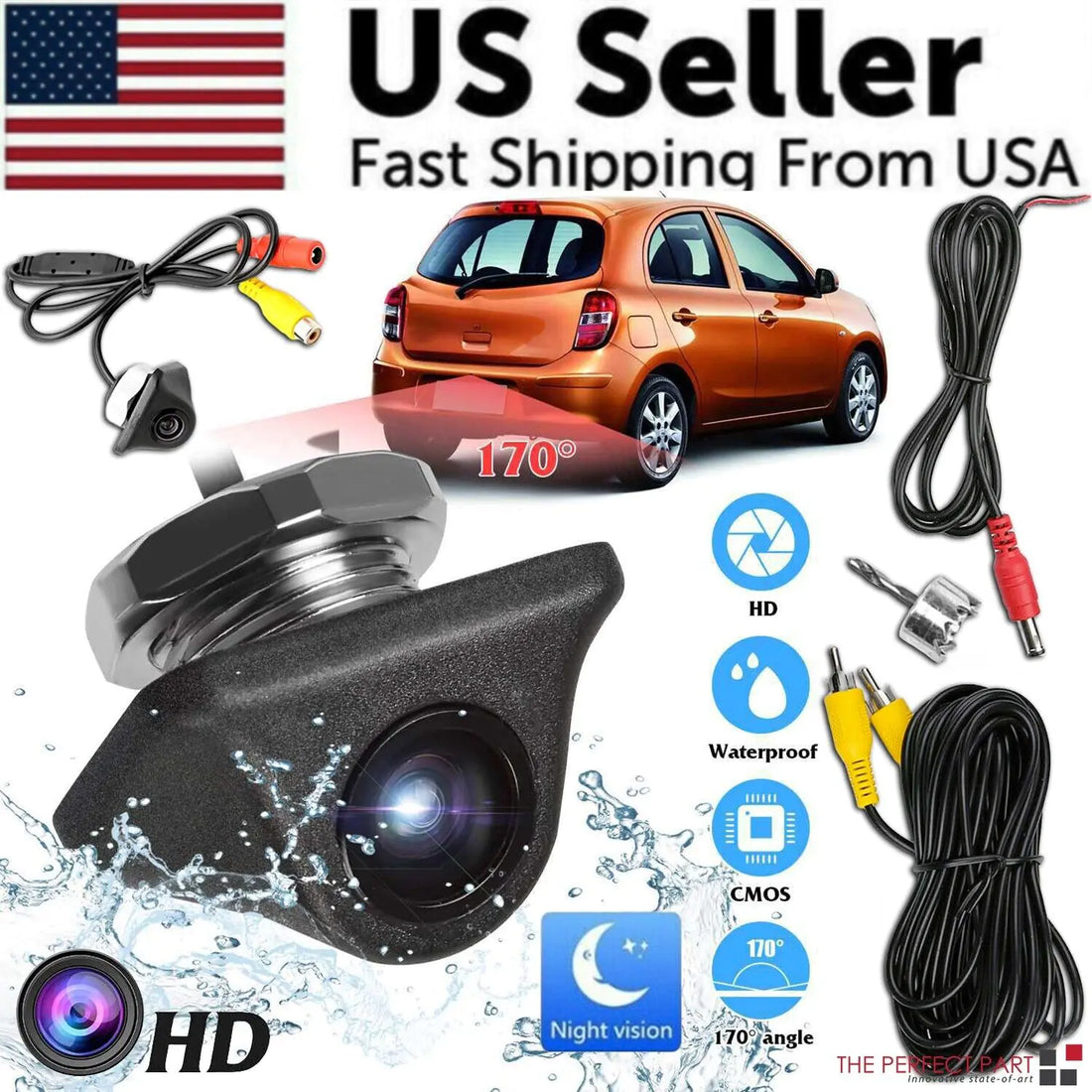 HD Night Vision Car Backup Camera