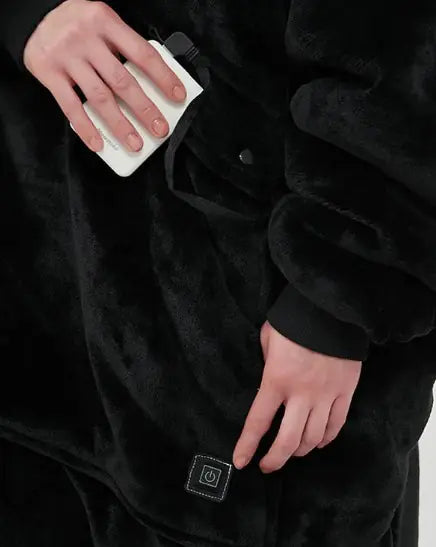 Cozy Heated Hoodie Blanket