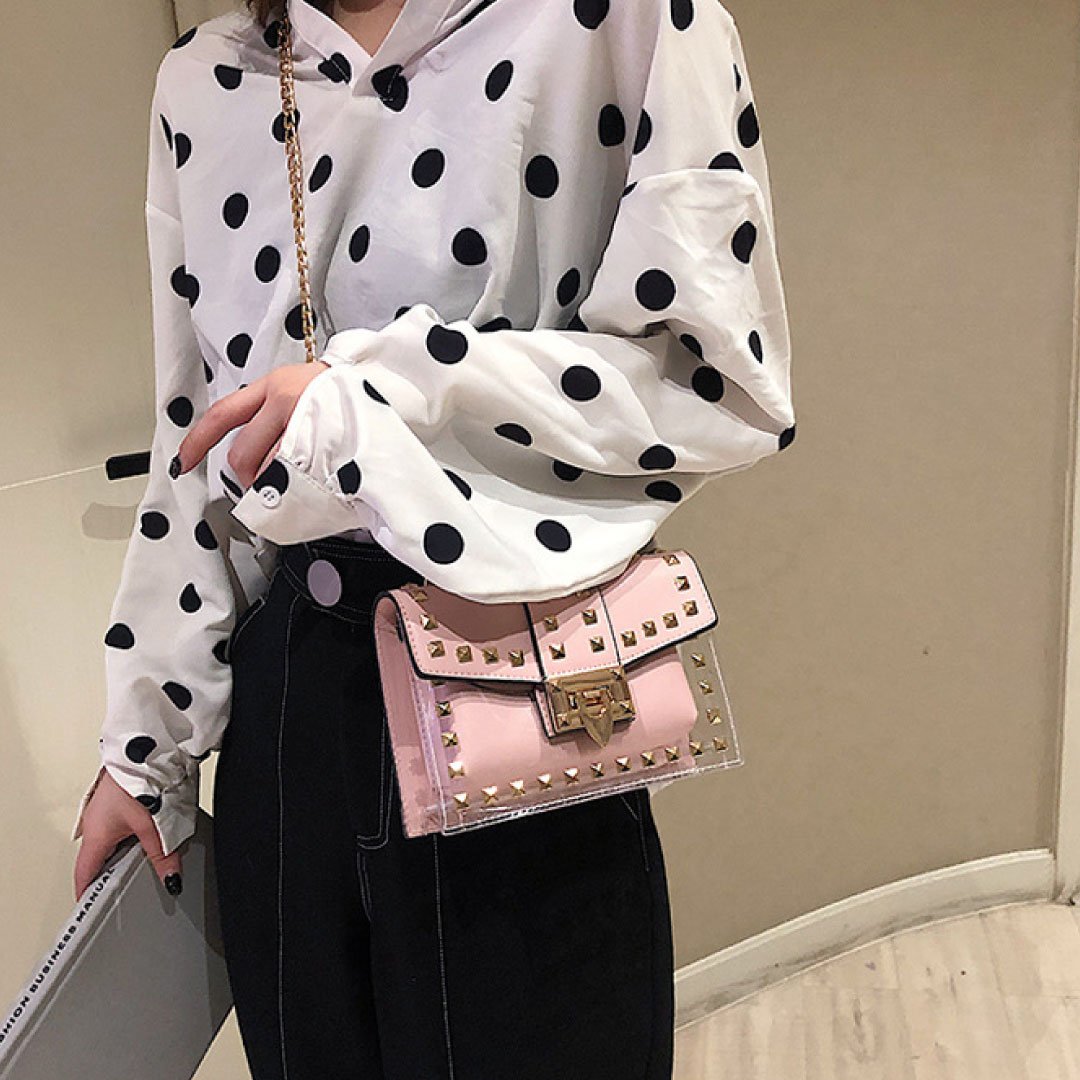 Betty Shoulder Bag -Clear/Rose ChicCharm