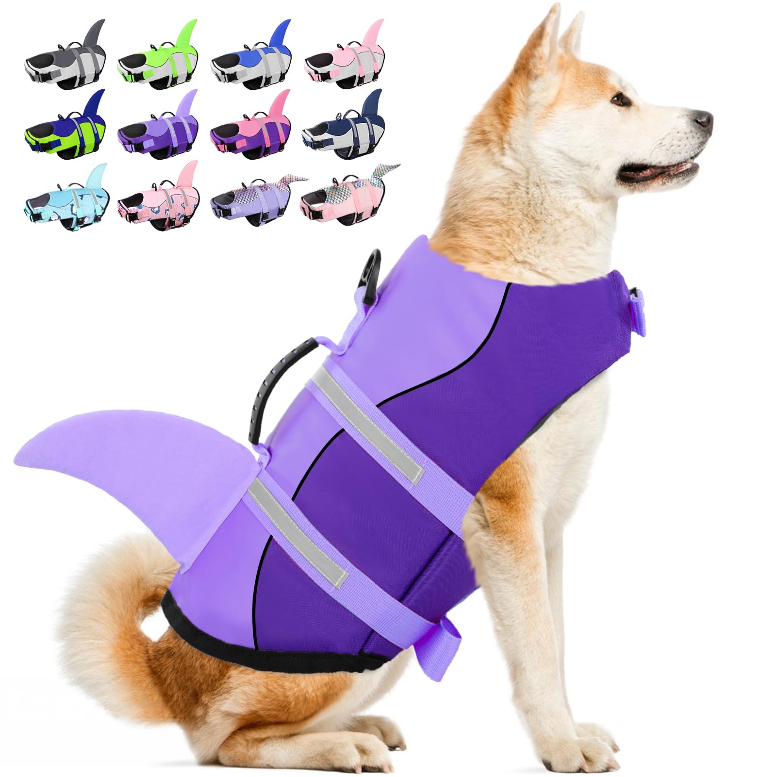 Shark Fin Dog Swim Vest ChicCharm