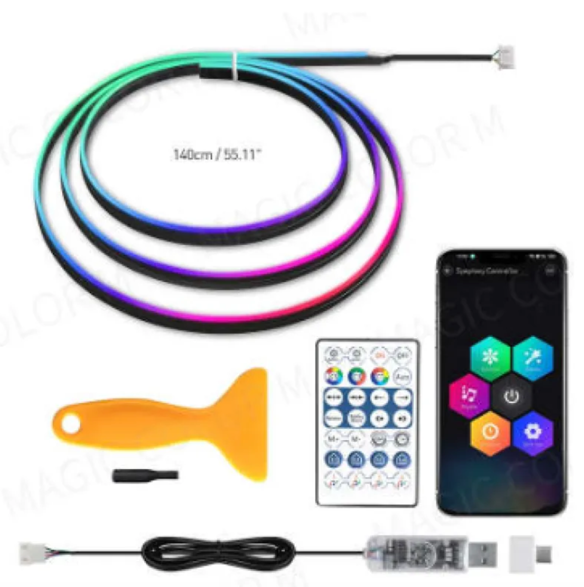 USB Music Sync Car Light