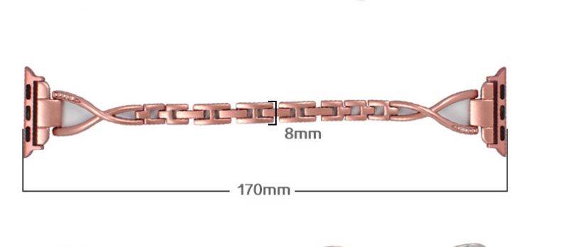 Diamond X-Link Stainless Apple Watch Strap