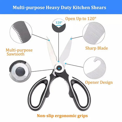 Stainless Kitchen Shears - sharp blades