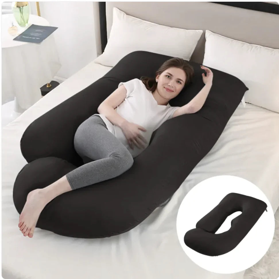 J-Shaped Pregnancy Support Pillow