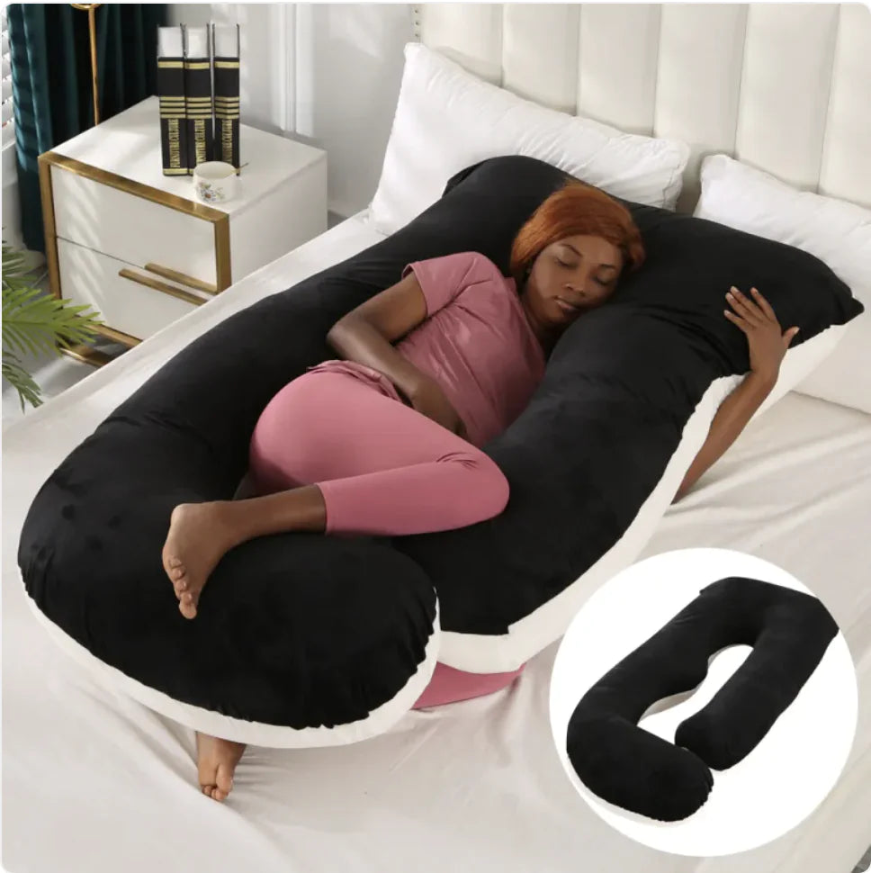 J-Shaped Pregnancy Support Pillow