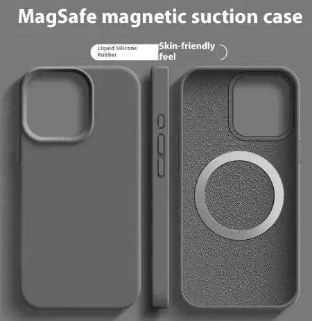 Silicone MagSafe Grip Case for iPhone