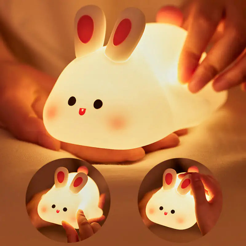 Rabbit Silicone Night Light with Touch Sensor