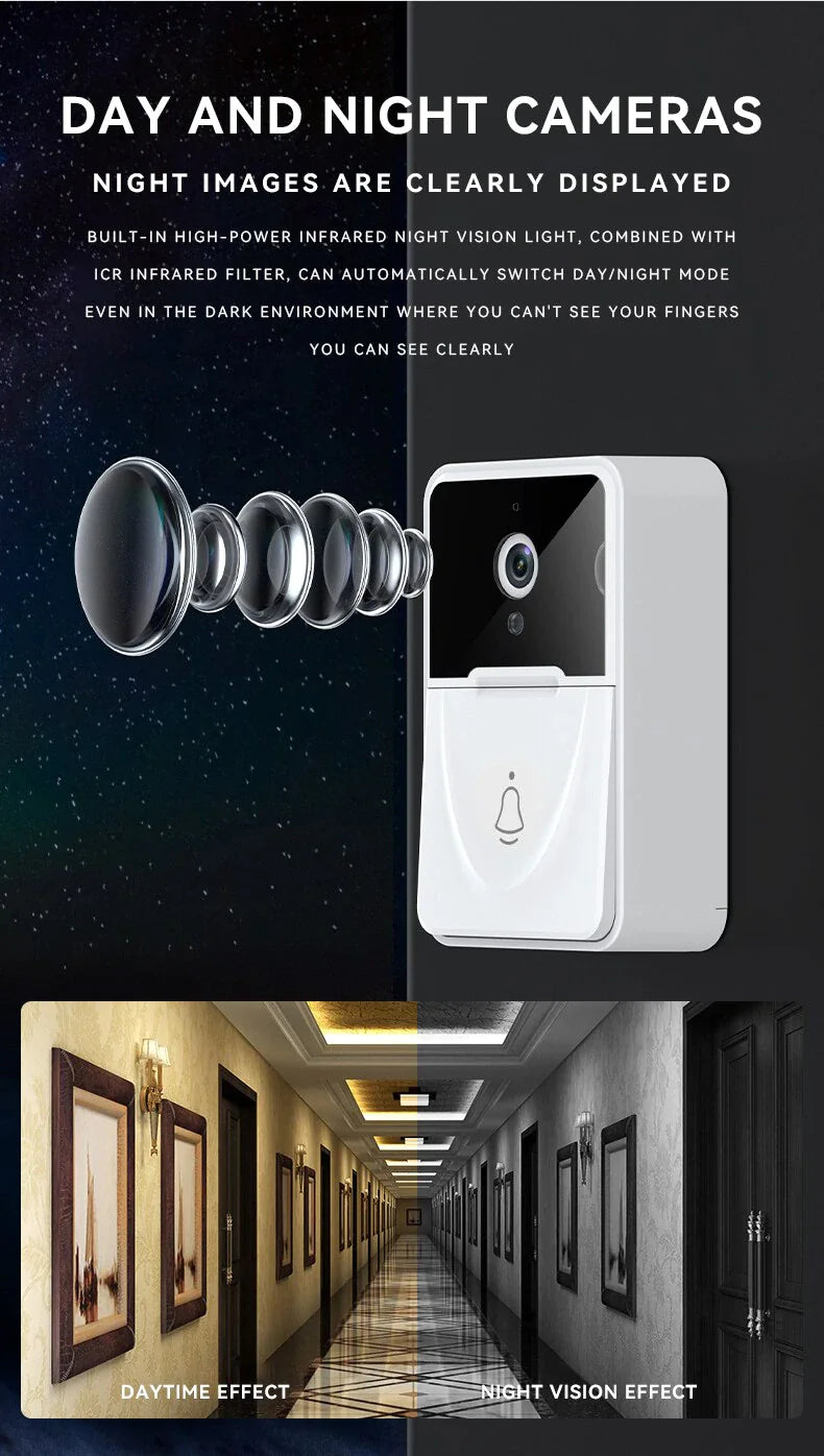 Smart WiFi Doorbell with Video Intercom
