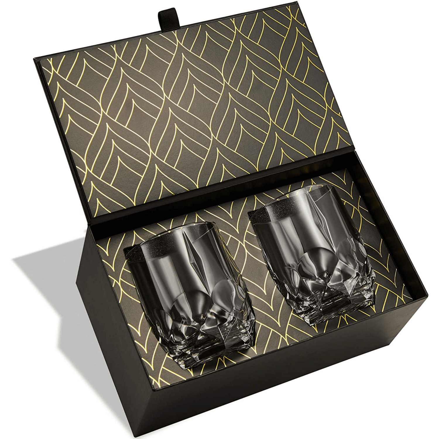 Green Crystal Whiskey Glasses