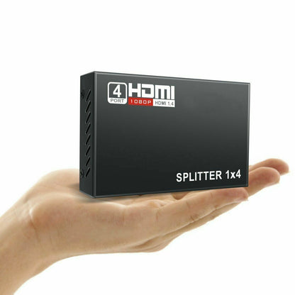 4K HDMI 4-Port Hub &amp; Amplifier - 1 In 4 Out