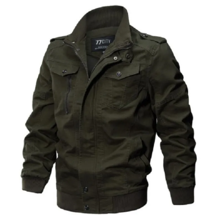 Vintage Cotton Flight Jacket for Men