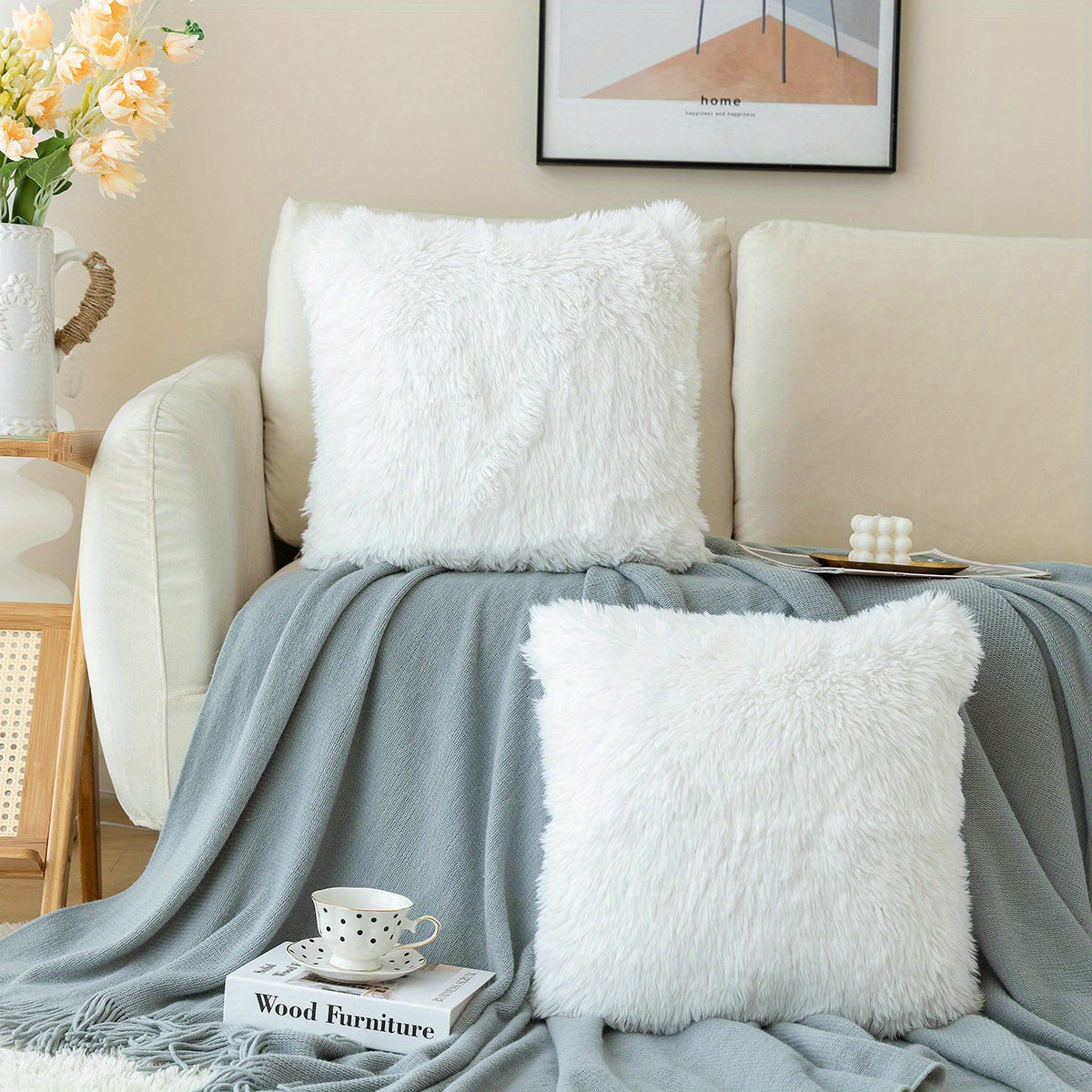 Chic Plush Cushion Covers