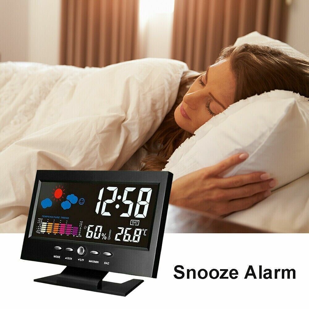 LED Multi-Function Alarm Clock with Weather Display