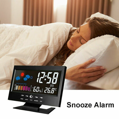 LED Multi-Function Alarm Clock with Weather Display
