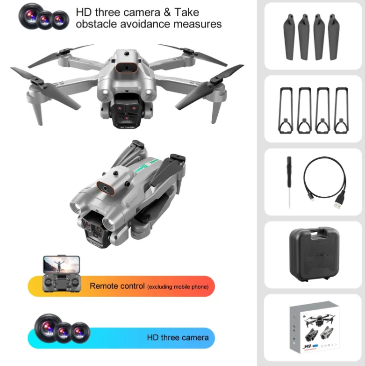 S92 Tri-Cam Quadcopter with Optical Flow