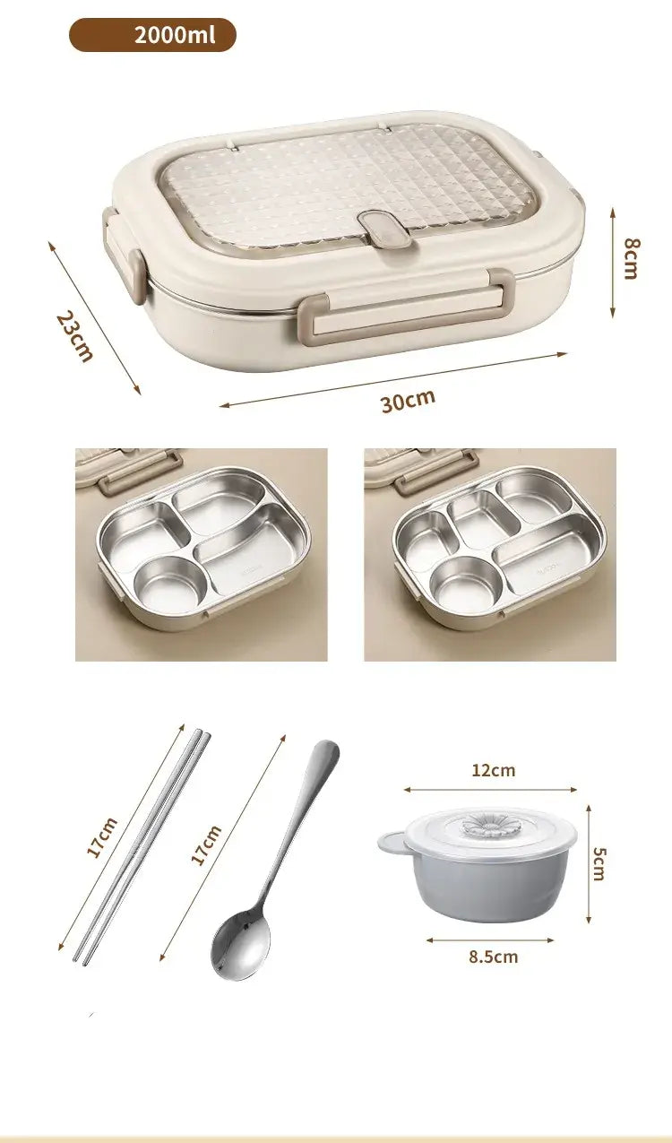 Stainless Steel Microwavable Lunch Box