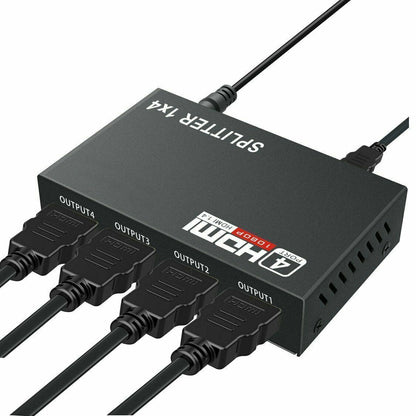 4K HDMI 4-Port Hub &amp; Amplifier - 1 In 4 Out