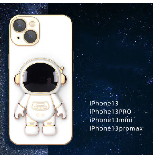 AstroShield phone case series featuring a cute astronaut design for iPhone models.