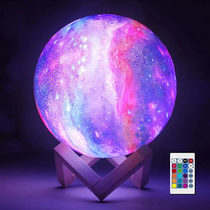 Celestial 16-Color LED Moon Lamp