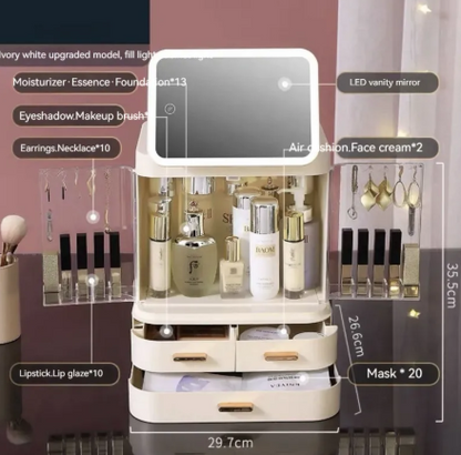 Illuminated Vanity Makeup Organizer ChicCharm