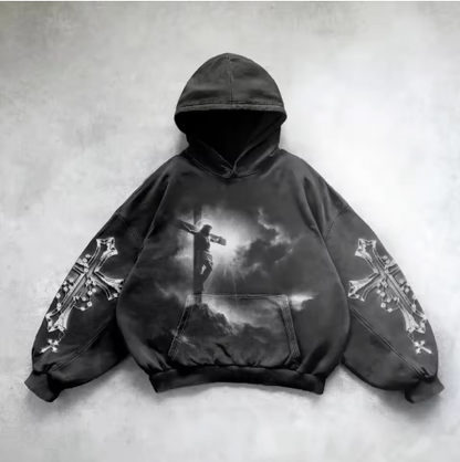 Metro Flair Hooded Art Sweatshirt