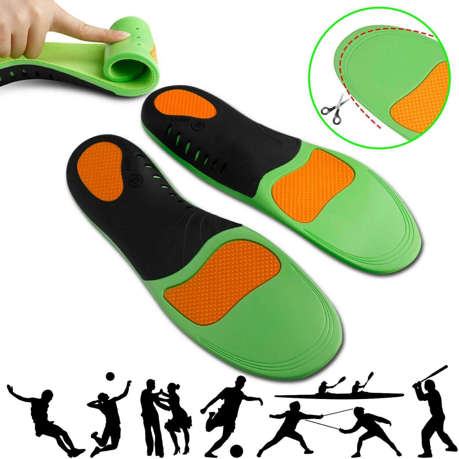 Arch Support Orthotic Insoles for Flat Feet