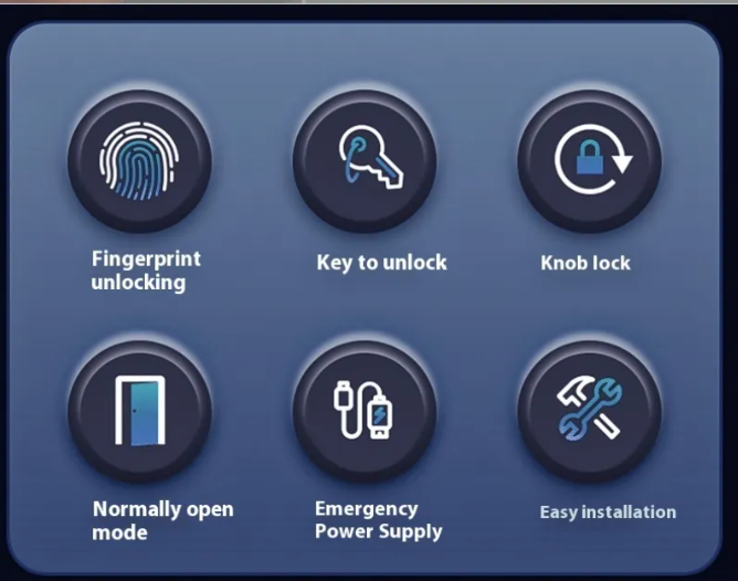 TouchAccess Smart Fingerprint Door Lock ChicCharm