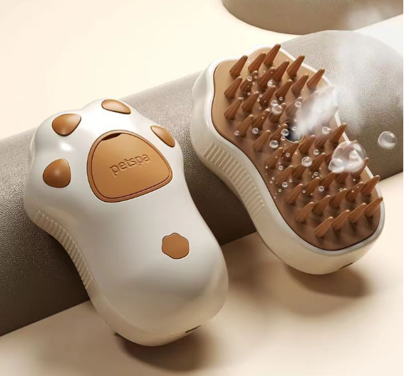 Pet Spa Steam Brush 3-in-1