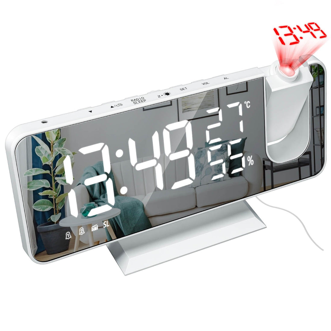 LED Digital Alarm Clock &amp; Charger