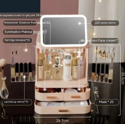 Illuminated Vanity Makeup Organizer ChicCharm