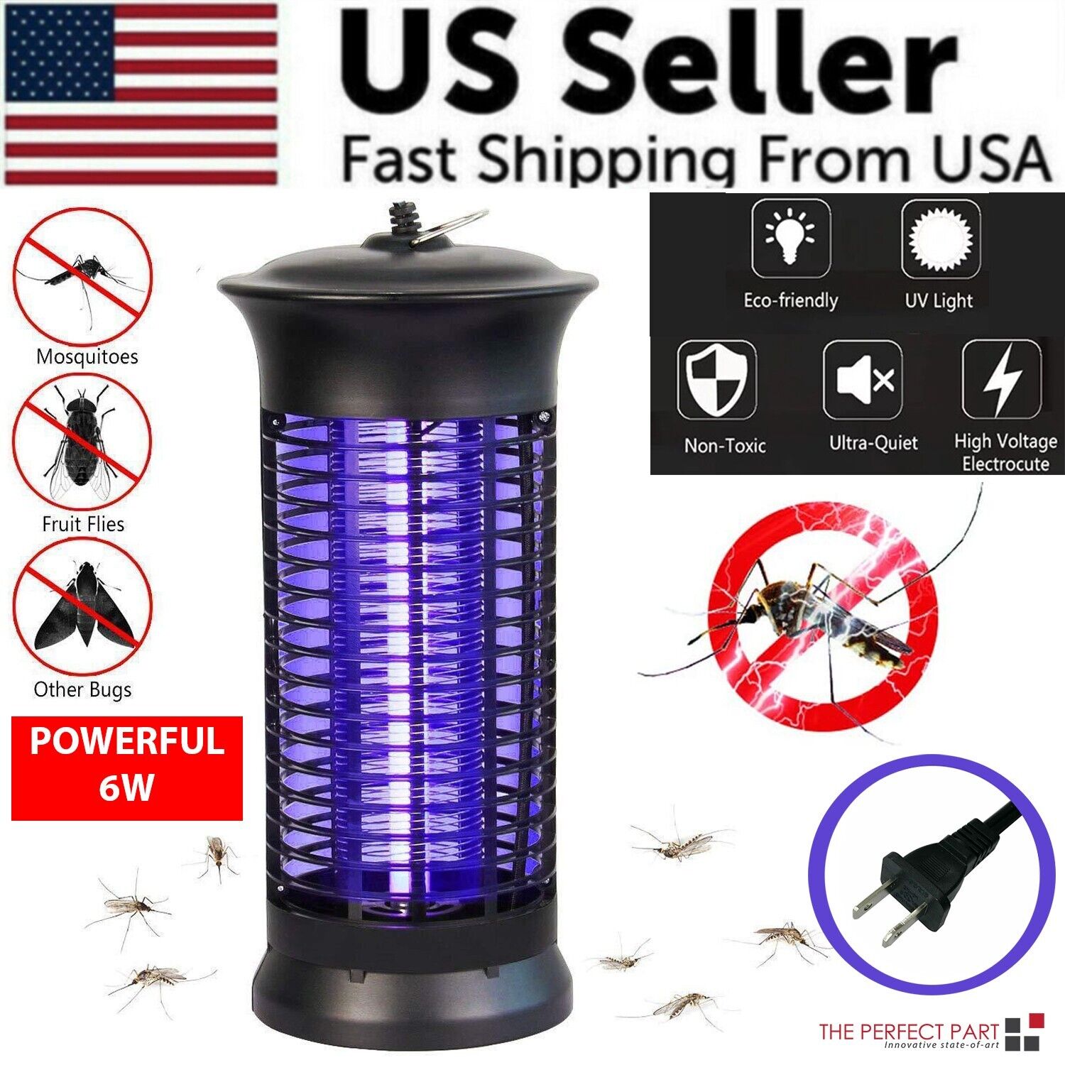 Electric Mosquito Zapper 4000V LED Insect Killer