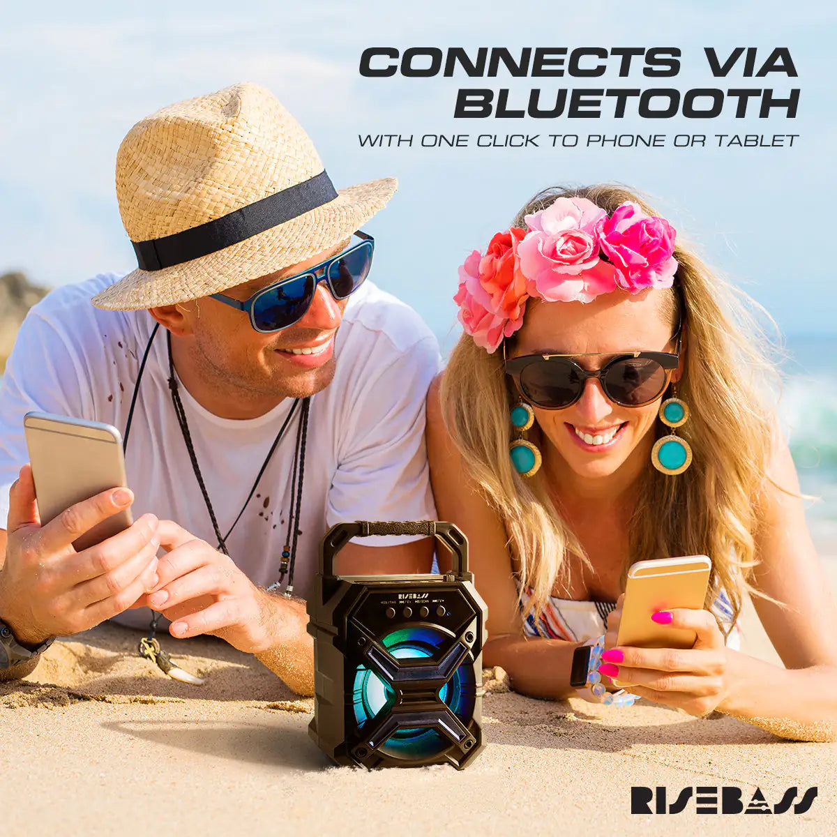 Compact Party Bluetooth Speaker with LED Effects