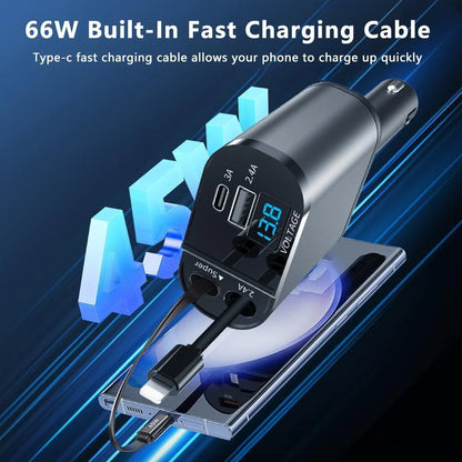 SpeedCharge 120W 4-in-1 Car Charger