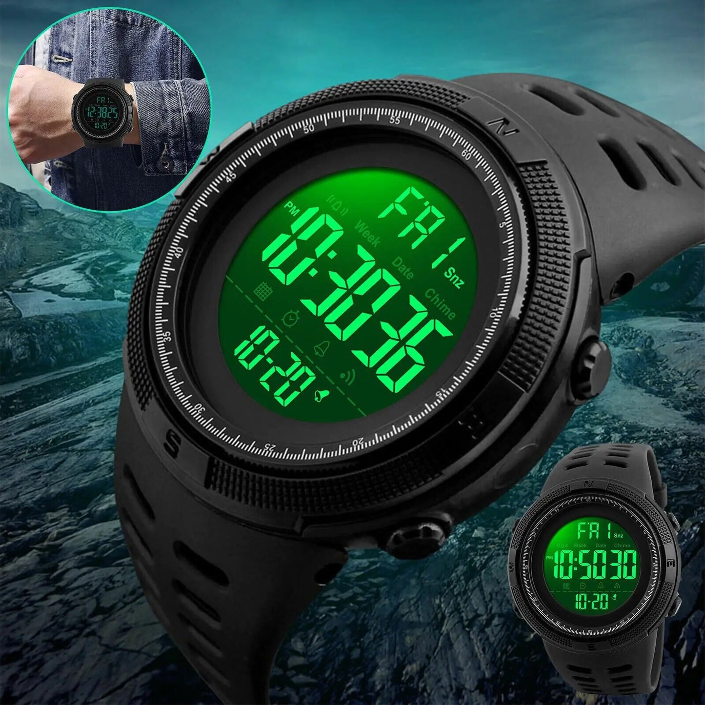 SKMEI Tactical Military Quartz Watch - Waterproof Analog