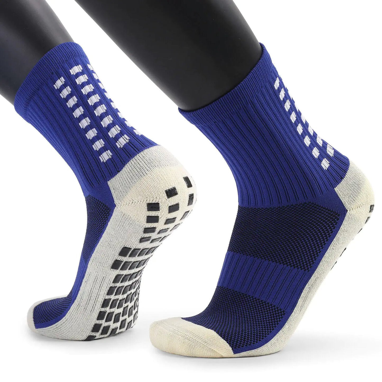 3-Pack Premium Sports Grip Socks for Soccer, Basketball & Football