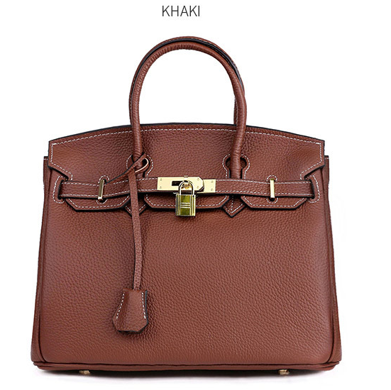 Platinum Top-Layer Cowhide Handbag
